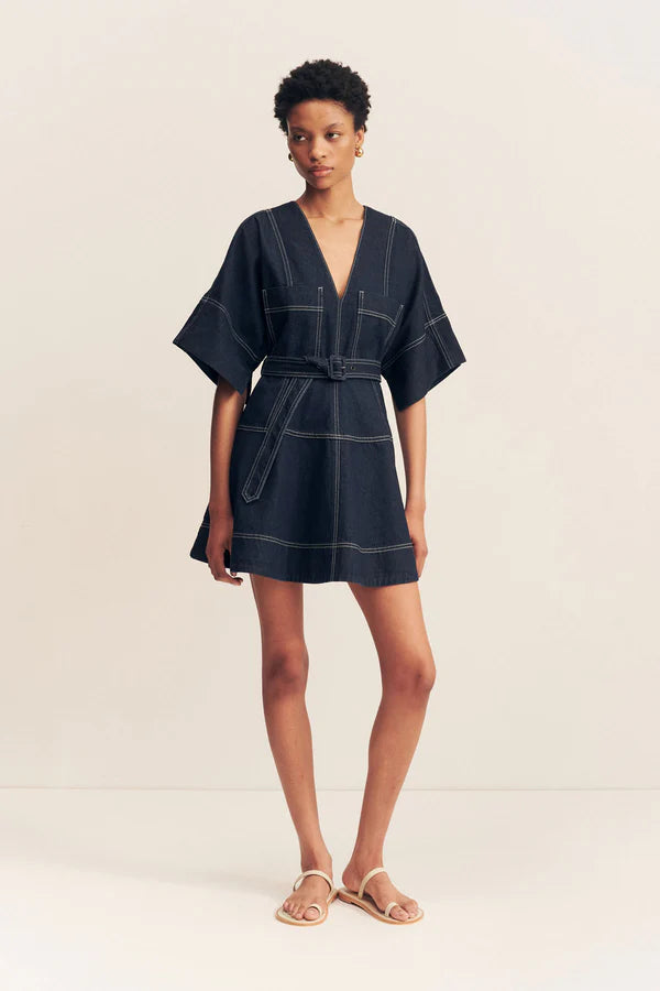 Jaques patch pocket mini dress
