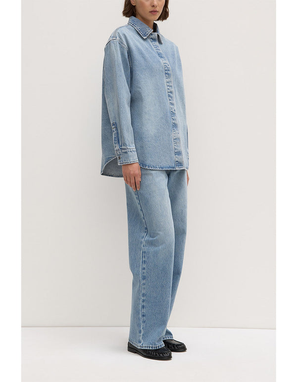 Rylee denim overshirt-indigo fade
