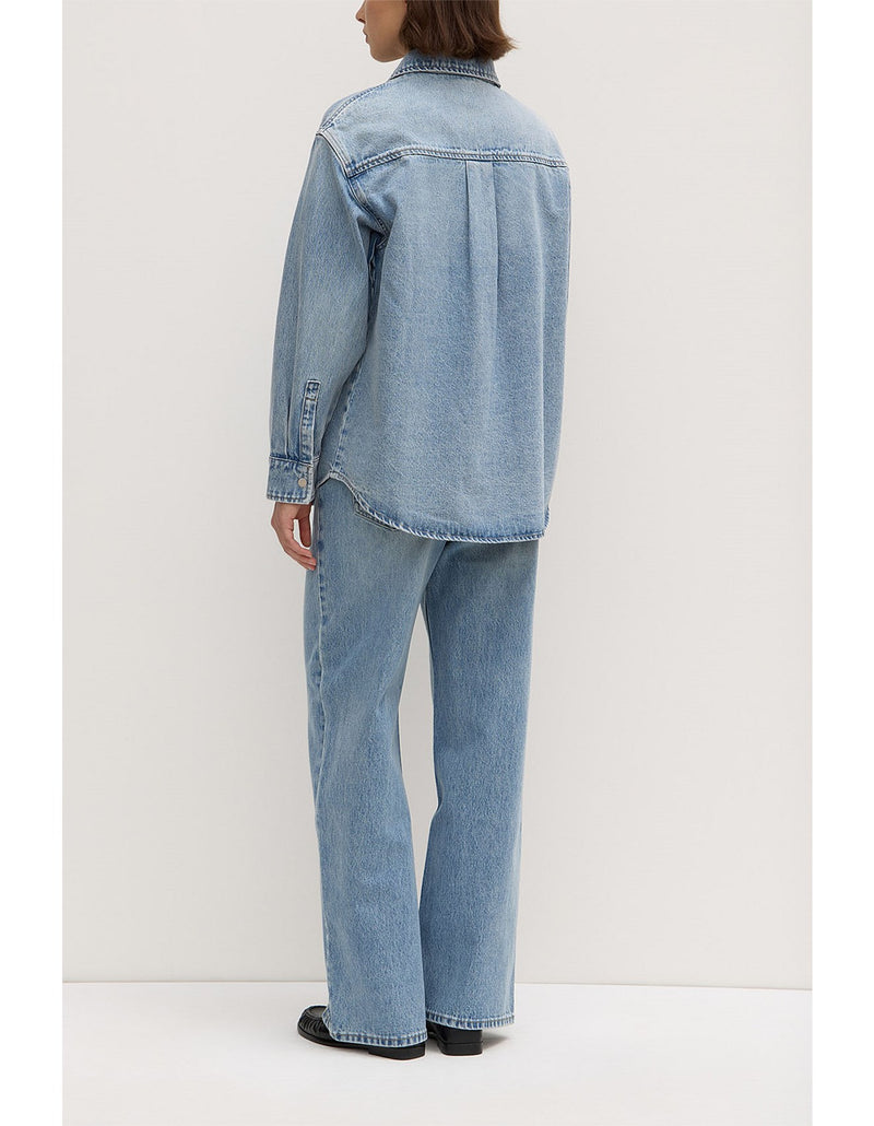 Rylee denim overshirt-indigo fade