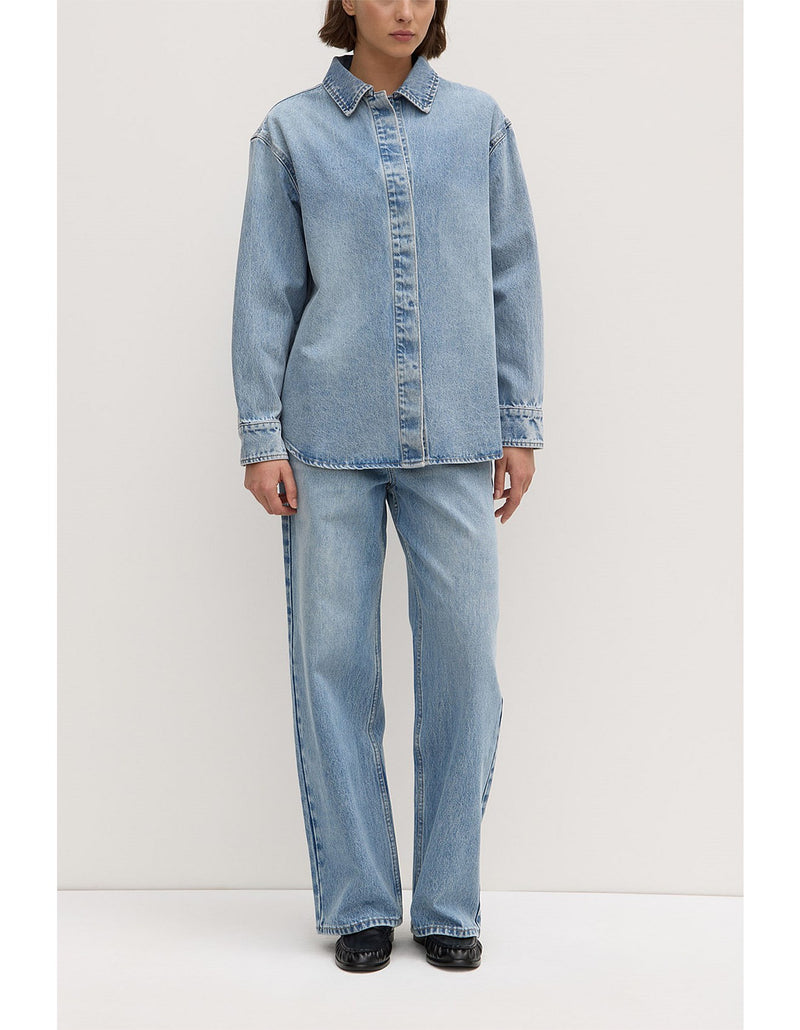 Rylee denim overshirt-indigo fade