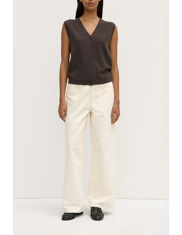 Lara cashmere knit tank-ganache
