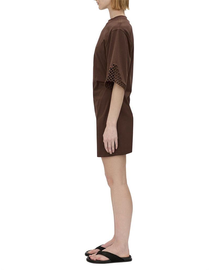 Lolani mini tee dress-chocolate