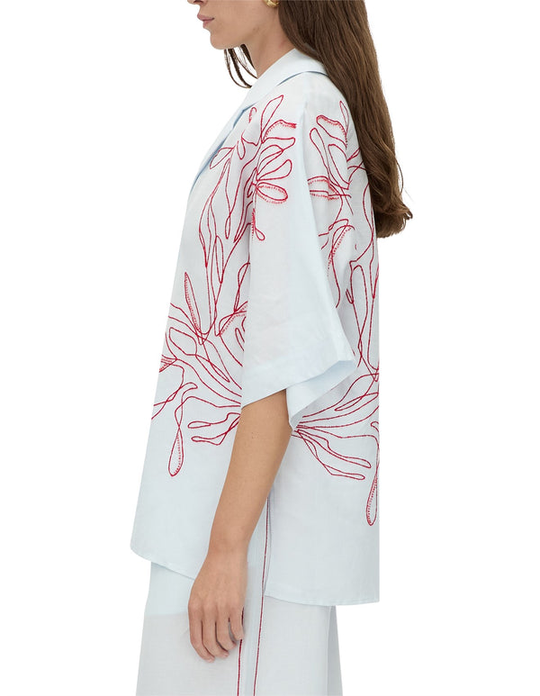 Eviva shirt- ice blue