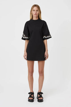 Serene tee dress- blk