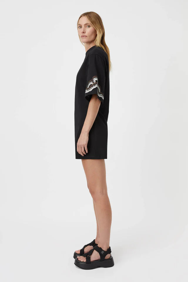 Serene tee dress- blk