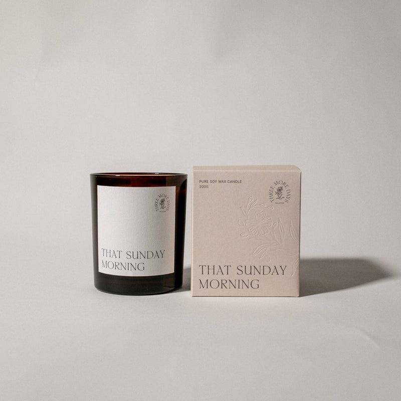 THAT SUNDAY MORNING: PINE NEEDLE / GRAPE / NEROLI / CEDARWOOD / MANDARIN AMBER CANDLE 200G