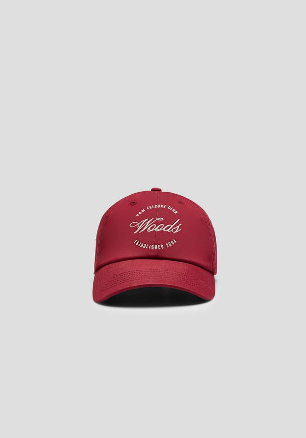 Club woods cap- red/ivory