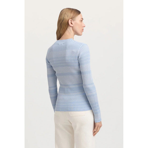 Gradient stripe funnel- dove