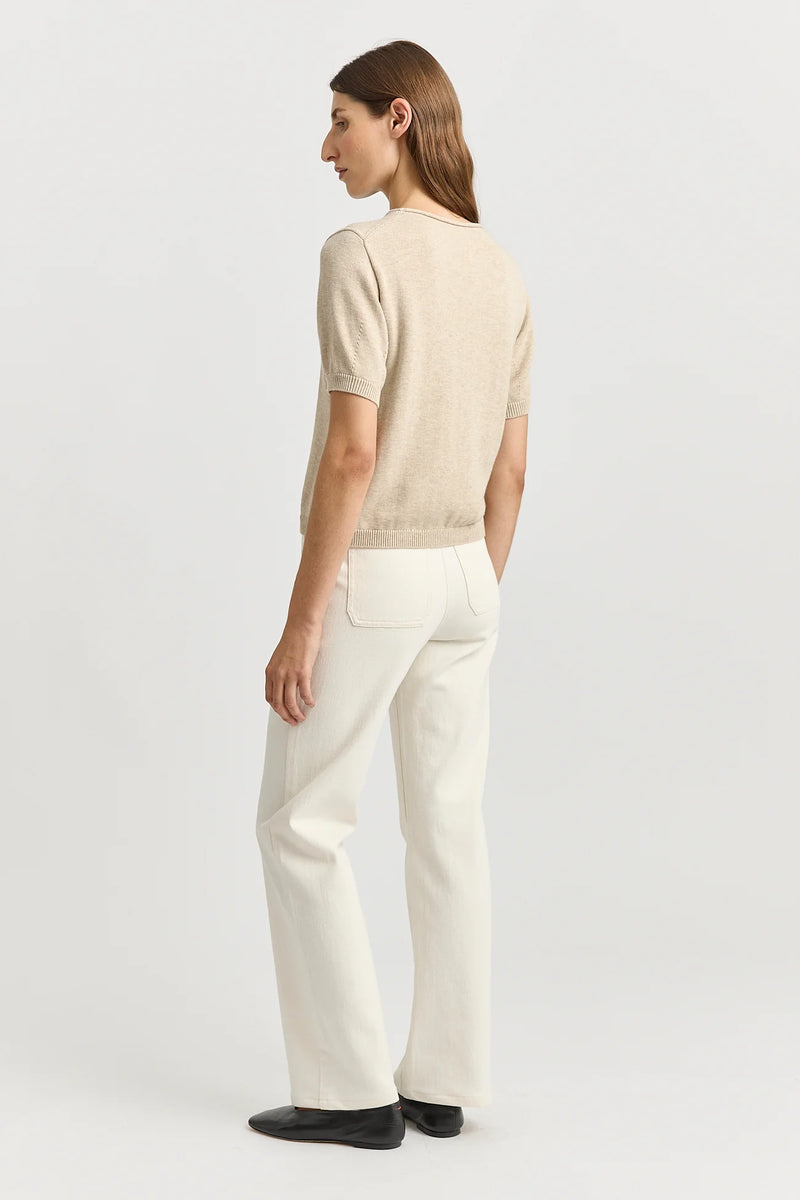 Short sleeve knit- jute