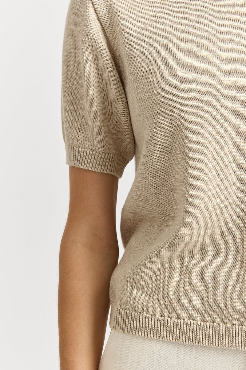 Short sleeve knit- jute