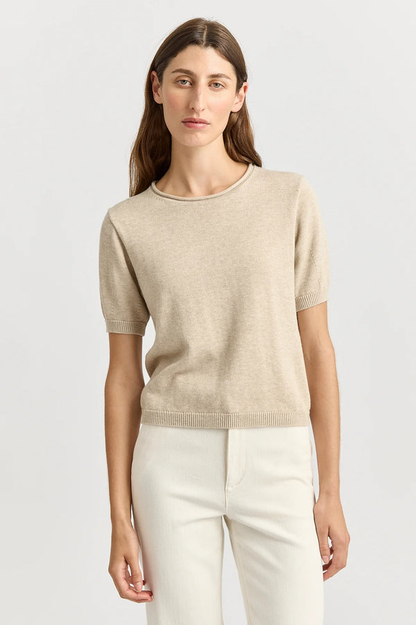 Short sleeve knit- jute