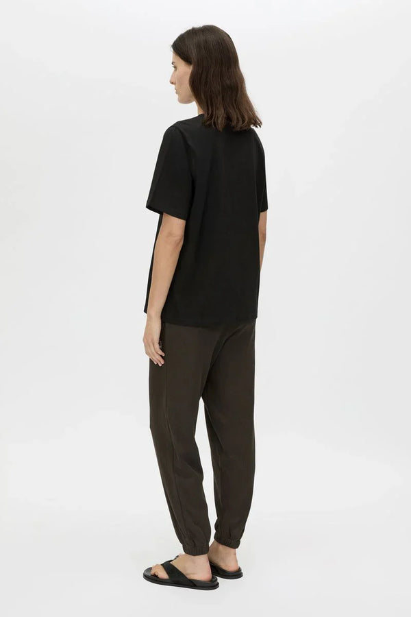 Capella oversized logo tee-black