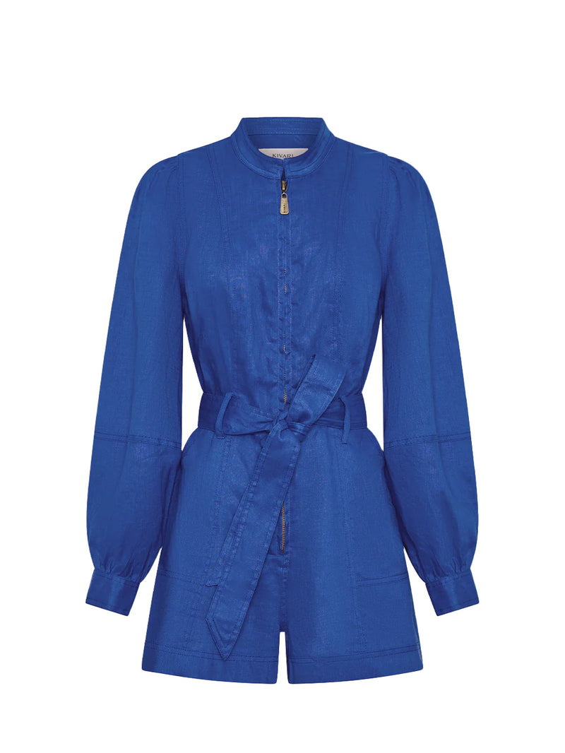 Ada playsuit- cobalt