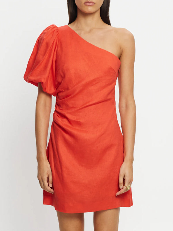 Anais one shoulder mini dress