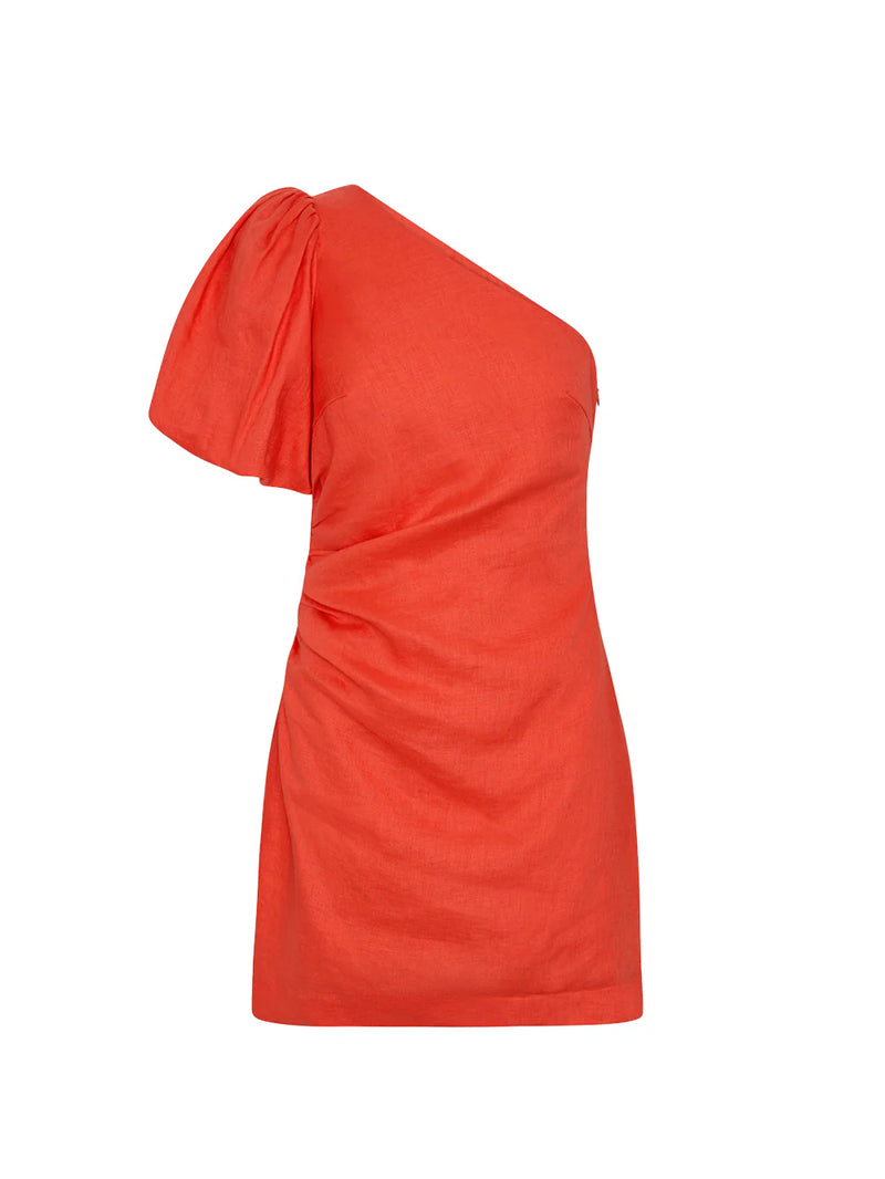 Anais one shoulder mini dress