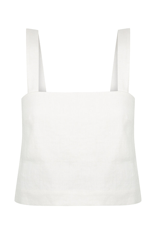 Stella Crop Top - Ivory