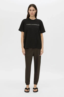 Capella oversized logo tee-black
