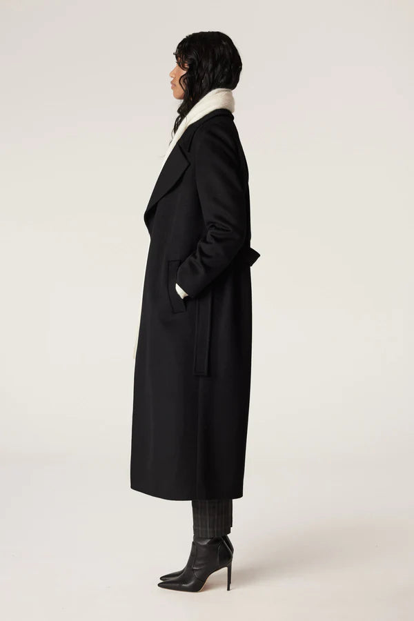 Evans Wool Coat Black