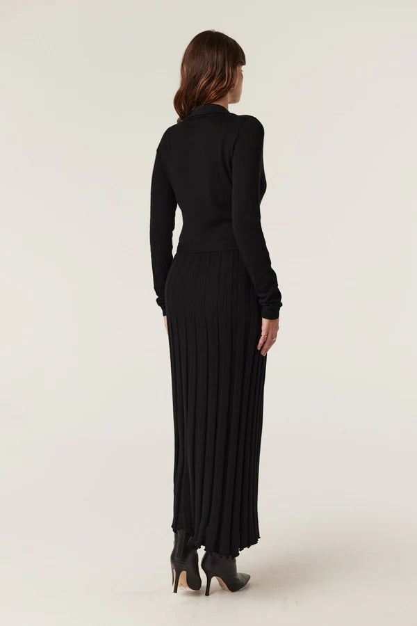 Holland merino dress- blk