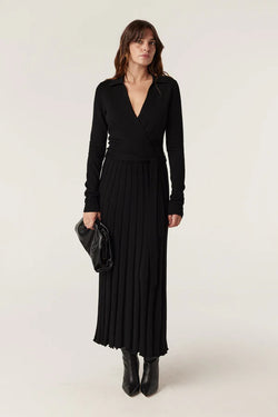 Holland merino dress- blk