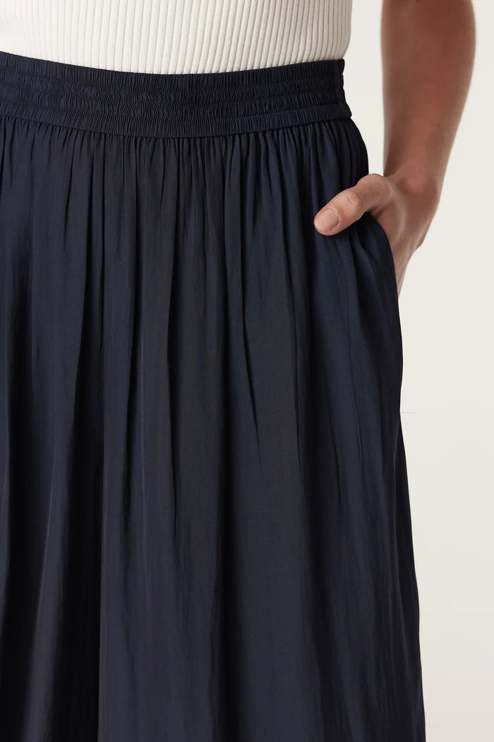 Kahlo Wide Leg Pant - Navy