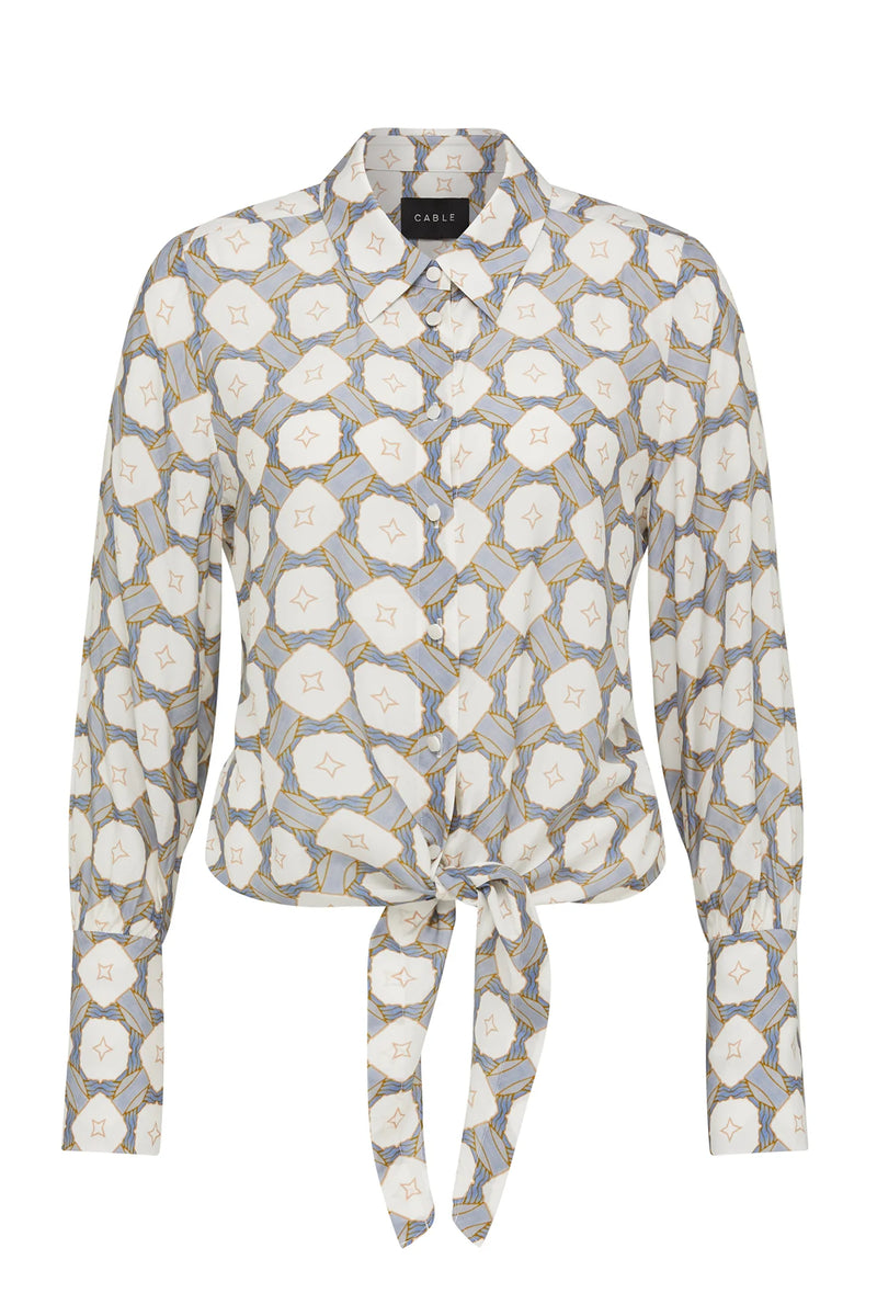 Sana blouse- tile print