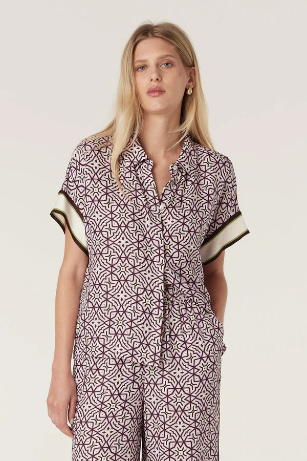 Nova blouse- Lattice print
