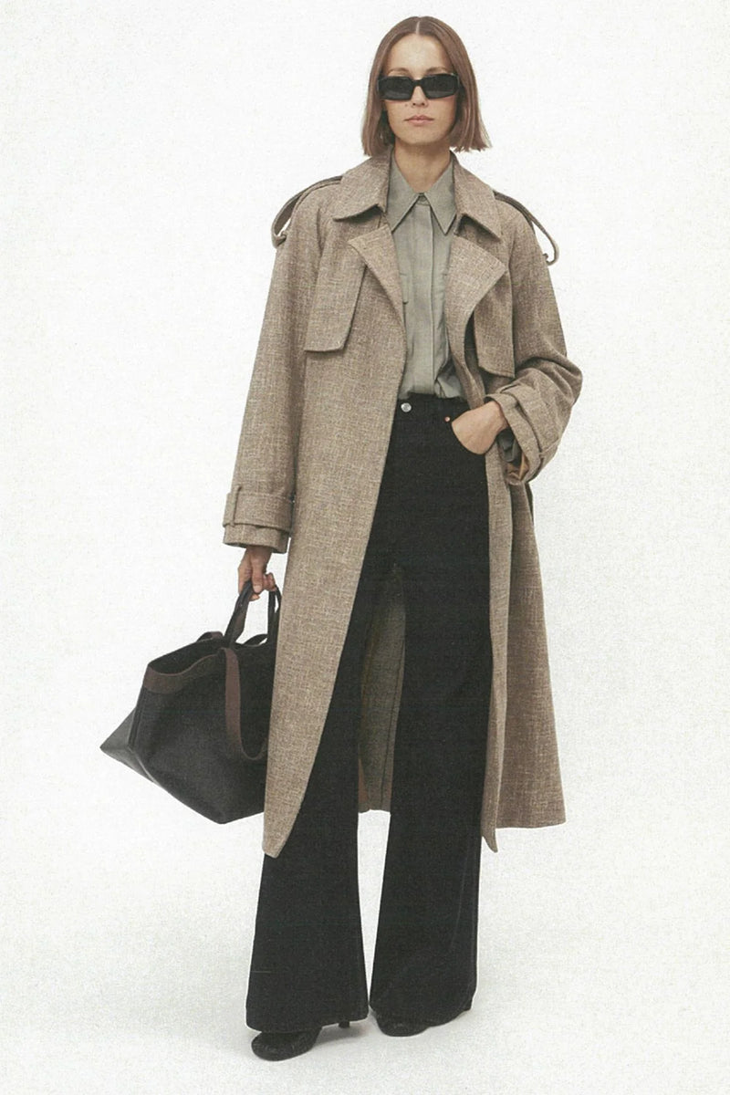 Palazzo trench coat