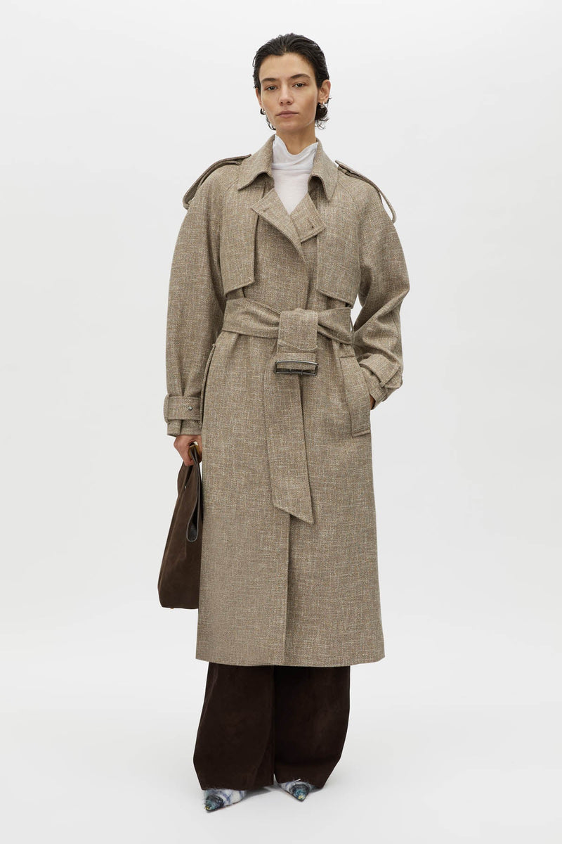 Palazzo trench coat