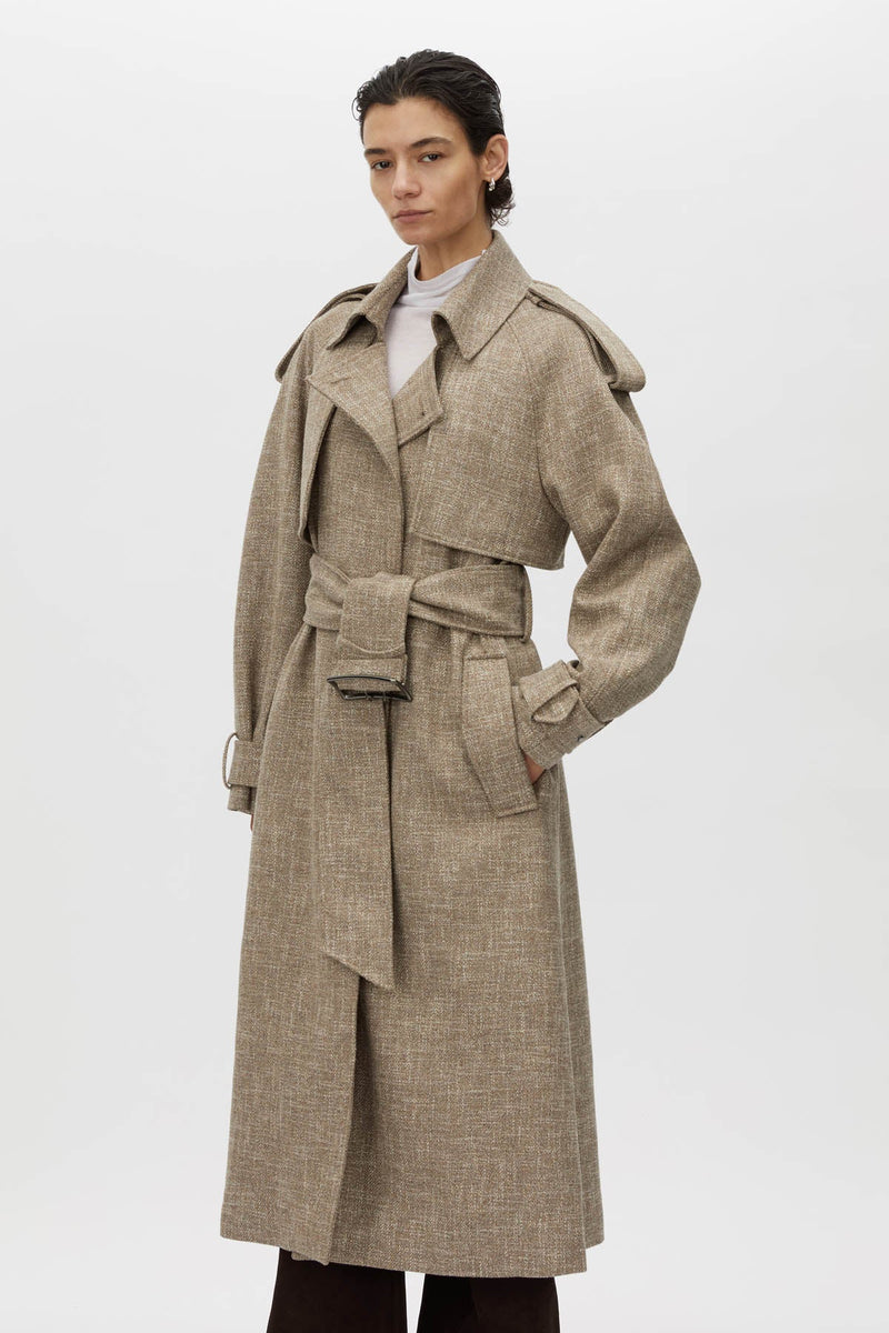 Palazzo trench coat