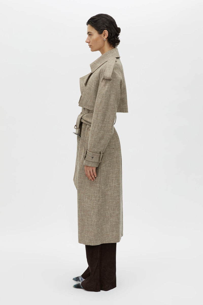 Palazzo trench coat