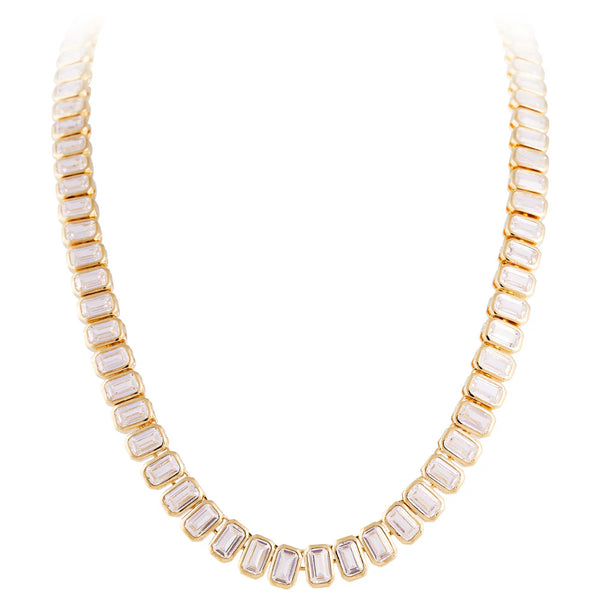 Blanc tennis necklace