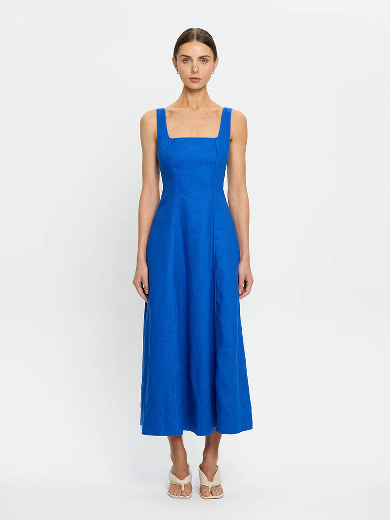 Elise midi dress-cobalt