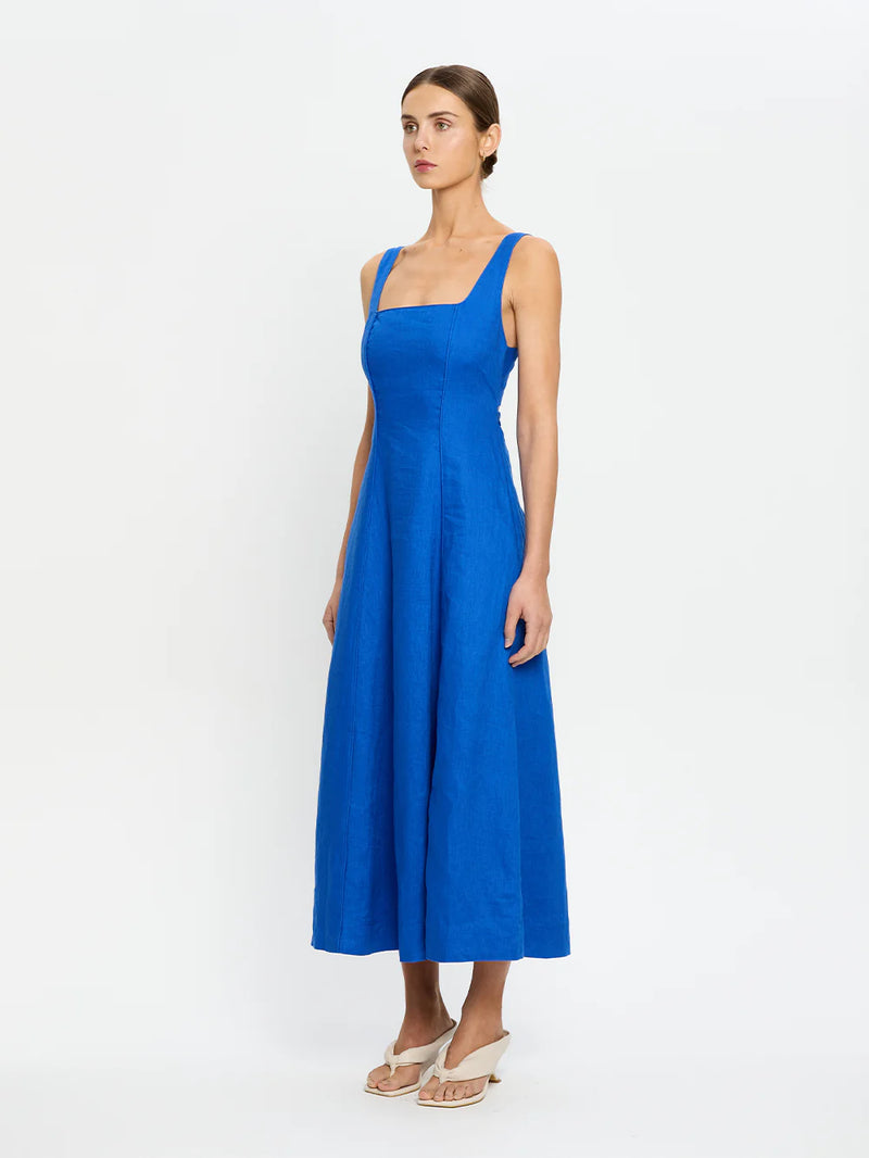Elise midi dress-cobalt