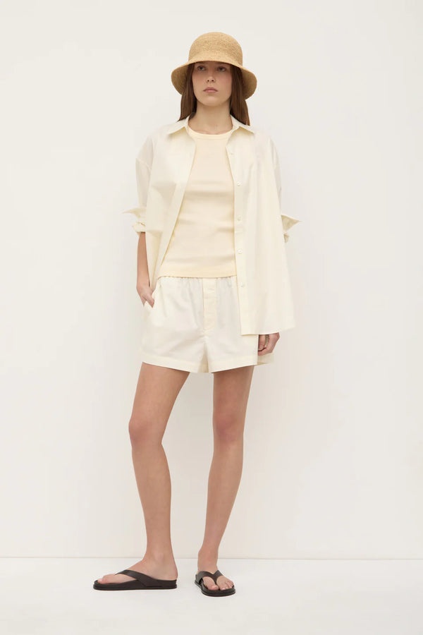 Everyday poplin short-butter