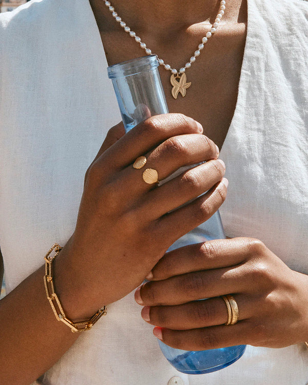 Antique gold chain bracelet