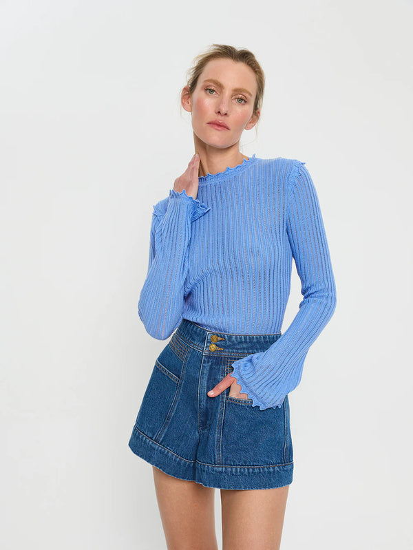 Diana knit top- blue