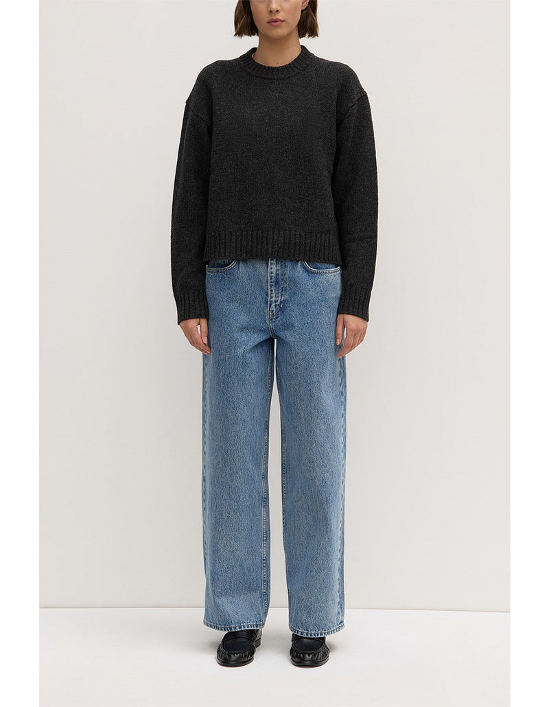 Beau merino knit- charcoal