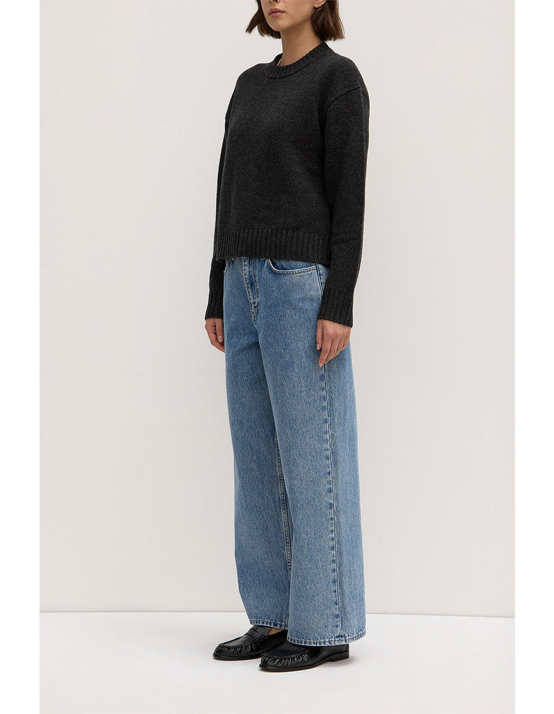 Beau merino knit- charcoal