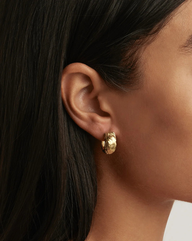 Gold drift hoops