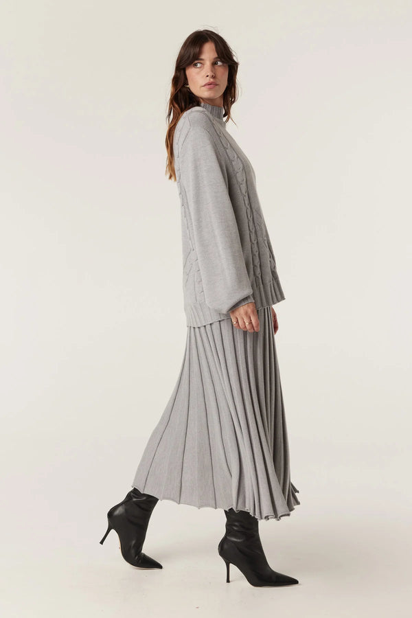 Lucern merino jumpers grey marle