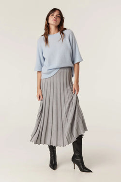Franzi merino skirt-grey marle