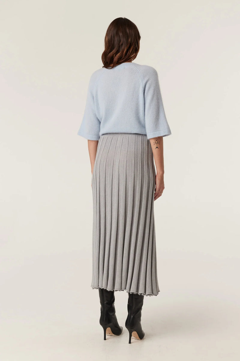 Franzi merino skirt-grey marle