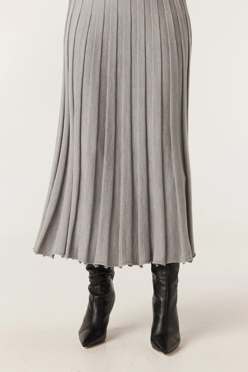 Franzi merino skirt-grey marle