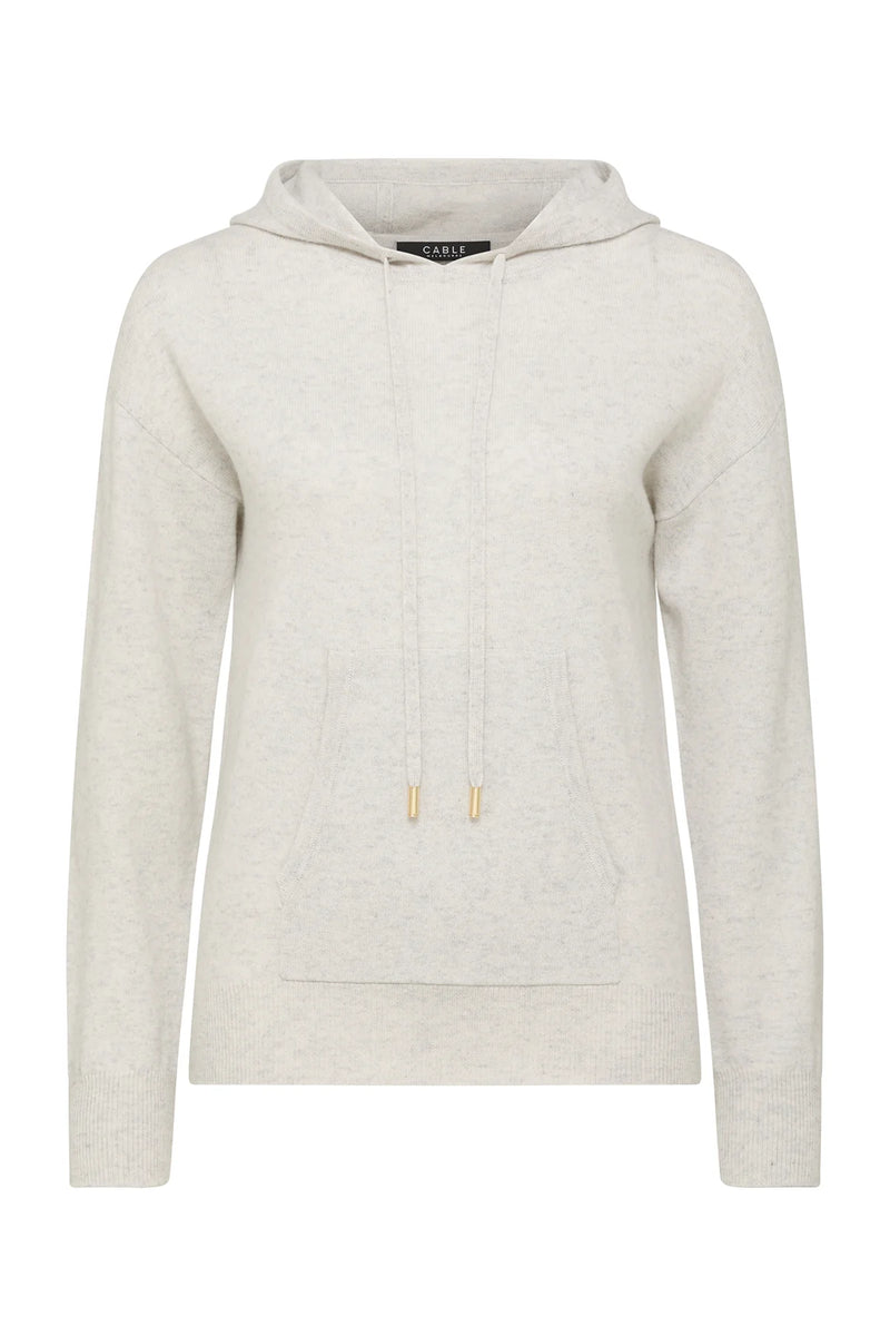 Cashwool hoodie-grey marle