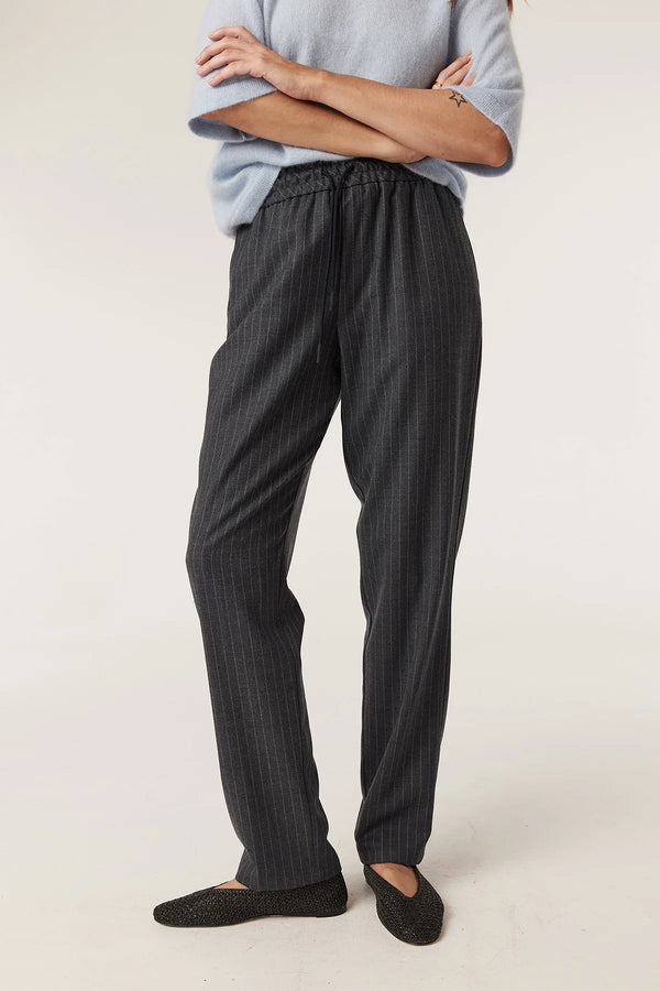Vincent wool pant-grey pinstripe