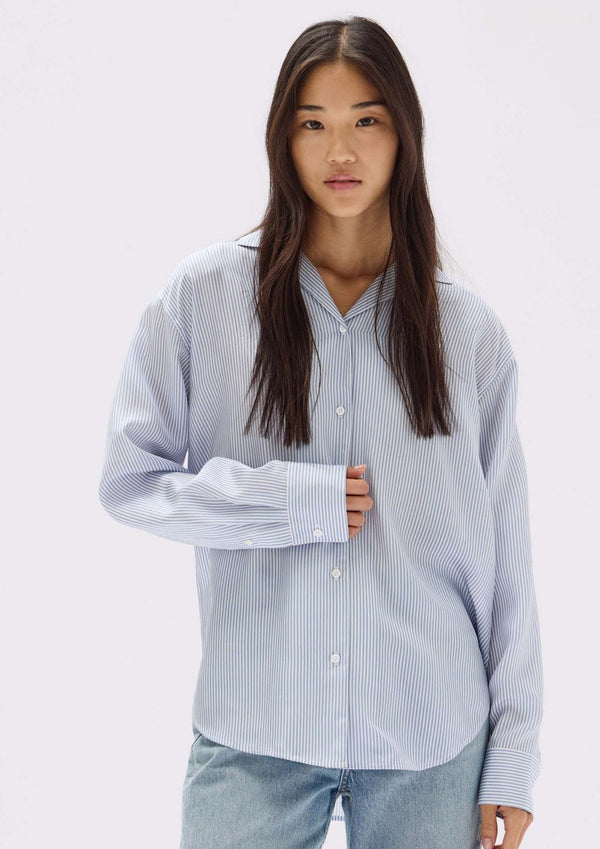 Spencer stripe top- blue white