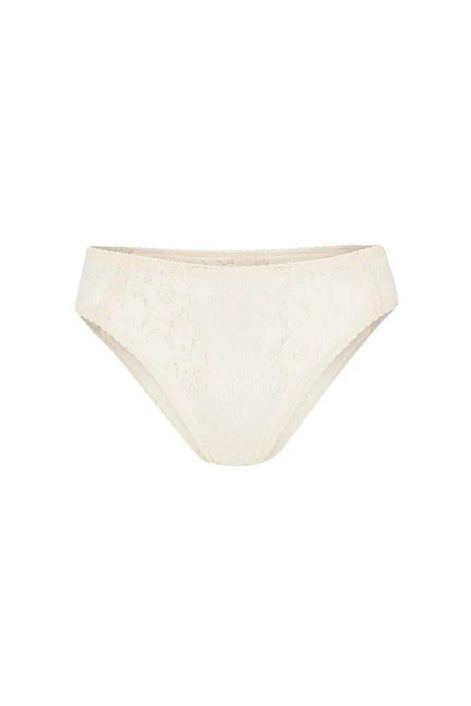 Lux Lisbon Lace Brief-vintage cream