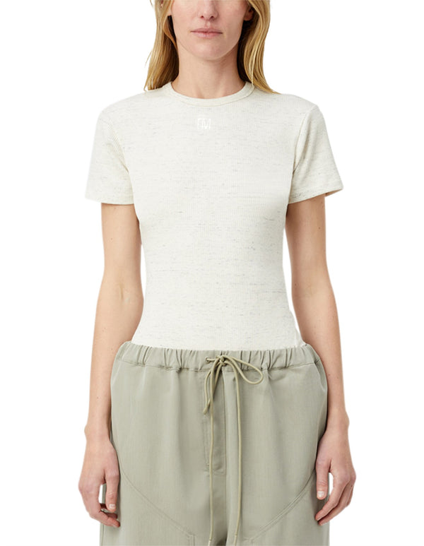 Nora fitted tee-ivory marle