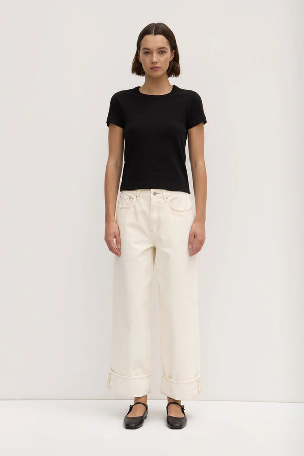 Lyla cap sleeve top-blk
